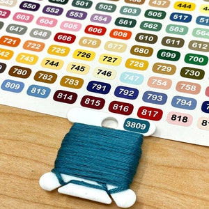 Mini DMC complete set colour vinyl labels (x761 labels)