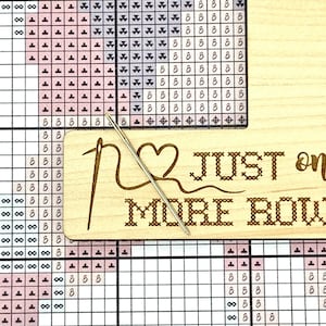 One More Row Pattern Marker Window Cross Stitch and Embroidery Tool ...