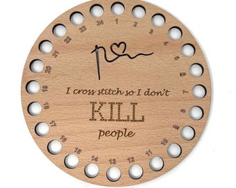 Quote thread holder floss holder cross stitch organisation