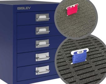 Bobbin Foam Inserts | Bisley Cabinet | 108 bobbins per Drawer