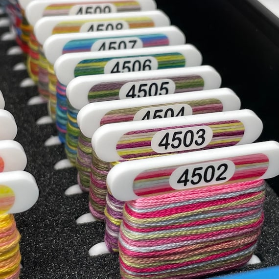 DMC Floss Chip Storage System Acrylic Floss Chips for DMC Standard Colours  x500 With X4 Frames for IKEA Boxes 