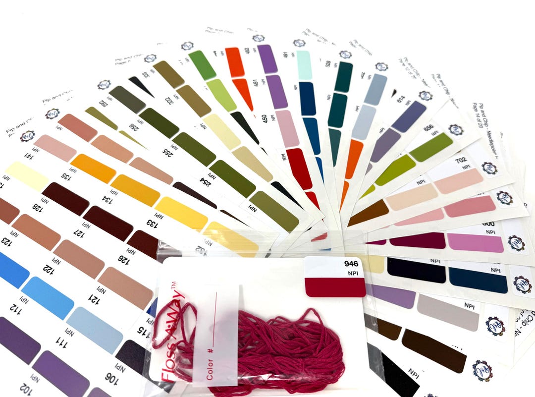 NPI Large Colour Vinyl Labels for Needlepoint Inc Silks (x476 ...