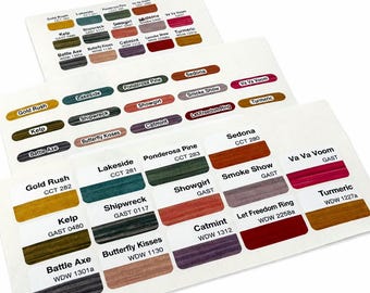 2026 Update | Vinyl labels for Weeks Dye Works, Classic Colorworks & Gentle Art Sampler Threads