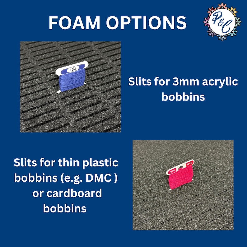 Foam Inserts for DMC Modular Box Drawers (bobbins and Floss Not ...