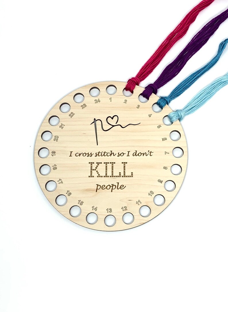 Quote Thread Holder Floss Holder Cross Stitch Organisation Etsy UK