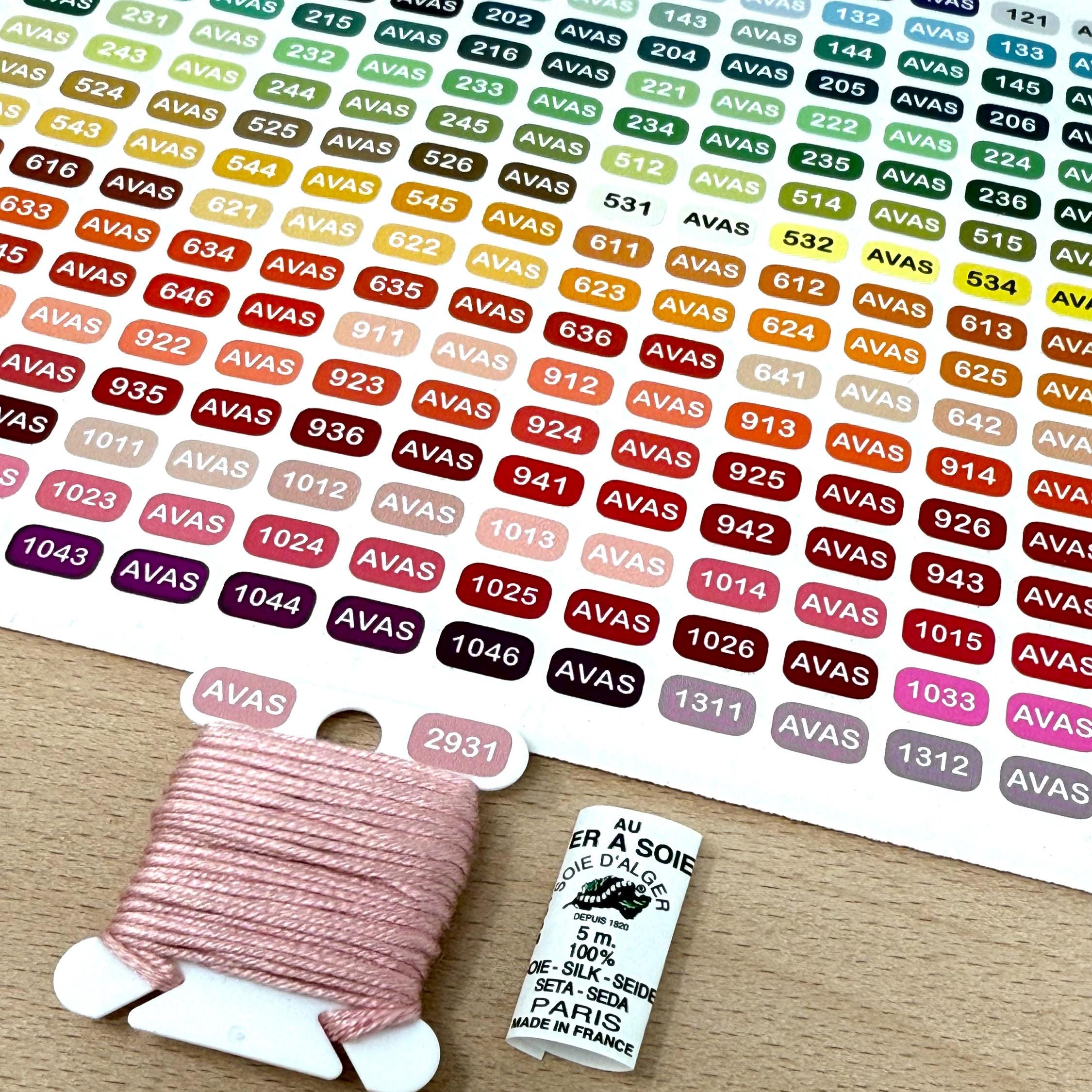 Thread Geometric Labels Mini Vinyl Labels for Au Ver A Soie D'alger Silk Threads (x623 Labels ...