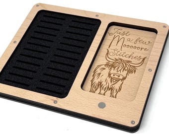 Highland Cow Working Tray | 2 sizes | Holds 24 or 48 bobbins