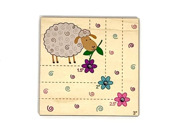 Sheep Corner Gauge Cross Stitch corner square tool