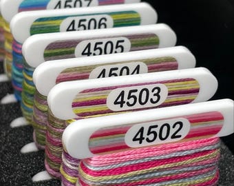 DMC Colour Variations & Coloris 3mm Acrylic Bobbins | White or Clear | x84 bobbins