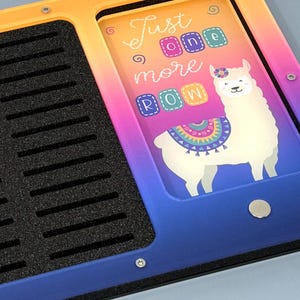 Alpaca &quot;Just one more row&quot; Working Tray for Cross Stitch and Embroidery (holds x24 bobbins)