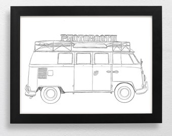 Personalized Vehicle Line Art | Custom Car & Motorbike Portrait | Unique Christmas Gift for Dads and Car Lovers