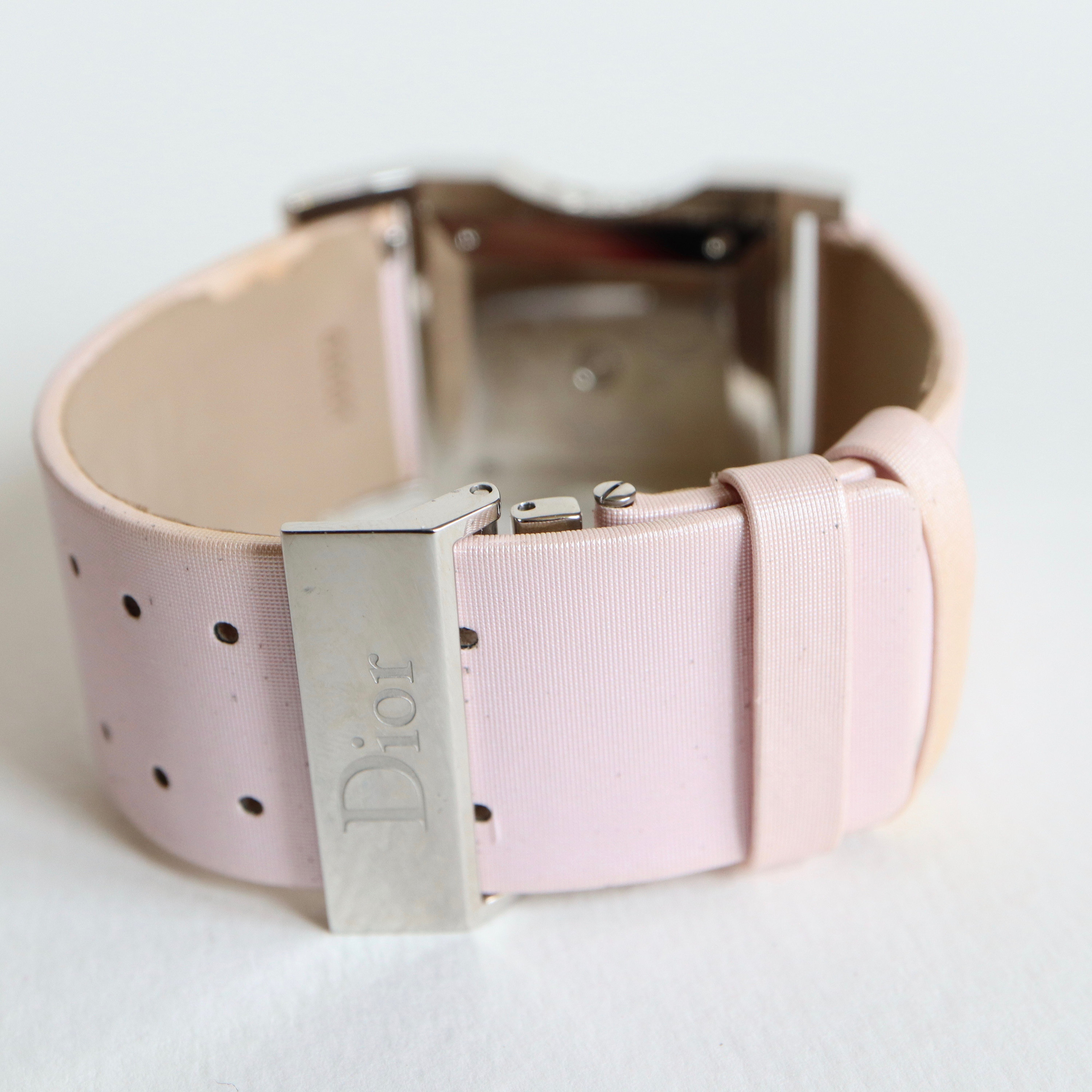 DIOR Watch Diamonds and Steel Bracelet Pink of the 90s - Etsy DIOR Watch Diamonds and Steel Bracelet Pink of the 90s - Etsy