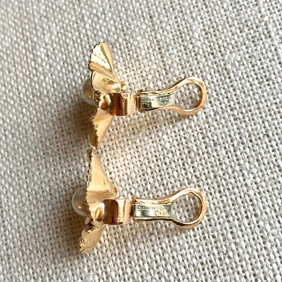 BOUCHERON Earrings clips around 1960 yellow gold … - image 7