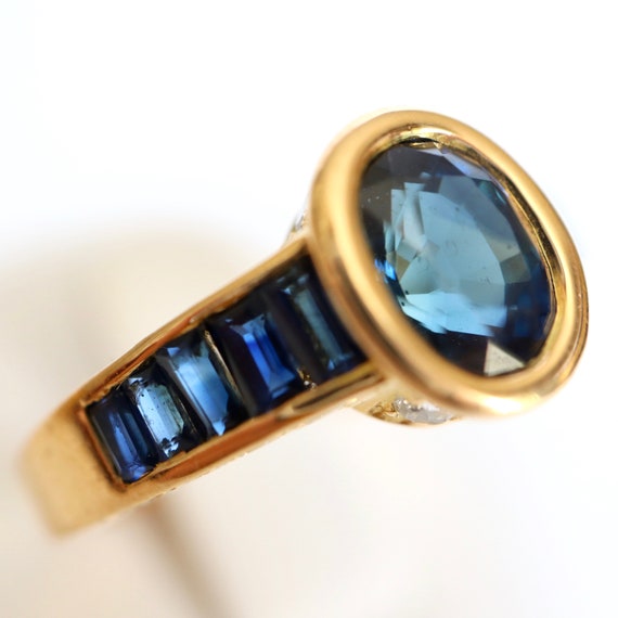 MAUBOUSSIN Ring in 18 carat yellow gold sapphires… - image 4