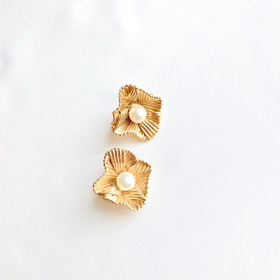 BOUCHERON Earrings clips around 1960 yellow gold … - image 6
