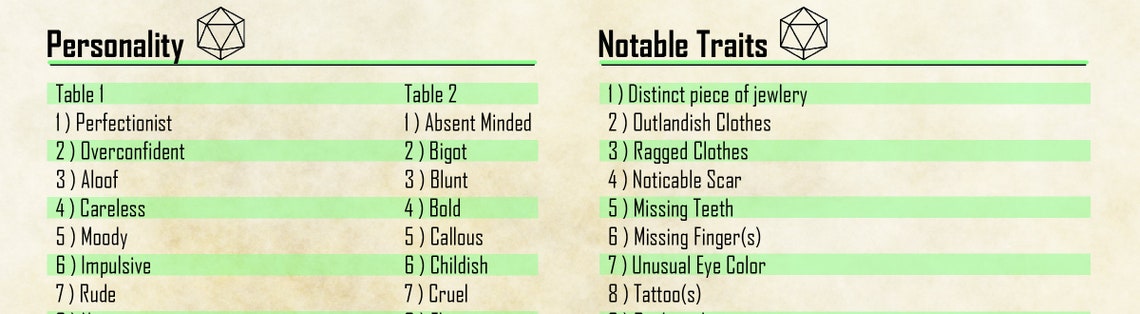 Character Generator / PDF / Dungeons and Dragons 5E | Etsy
