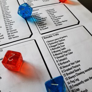 NPC Tracker and Generator / PDF / Dungeons and Dragons 5E image 5