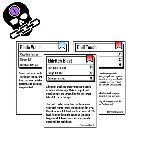 WARLOCK PATRON CARDS for DnD 5e, Form Fillable PDFs Included, Dungeons ...
