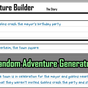 Random Adventure Generator  / PDF / Dungeons and Dragons 5E