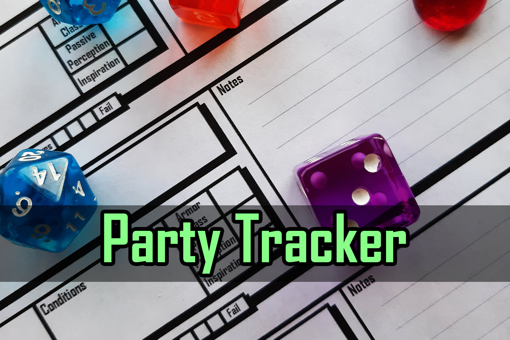 DnD 5e Party Tracker / Printable Etsy