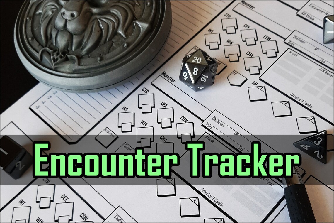 Encounter Tracker / PDF / Dungeons and Dragons 5E - Etsy