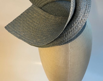 Sculptural Panama Hat Fascinator Base: Large Genuine Toquilla Straw for Millinery Crafts