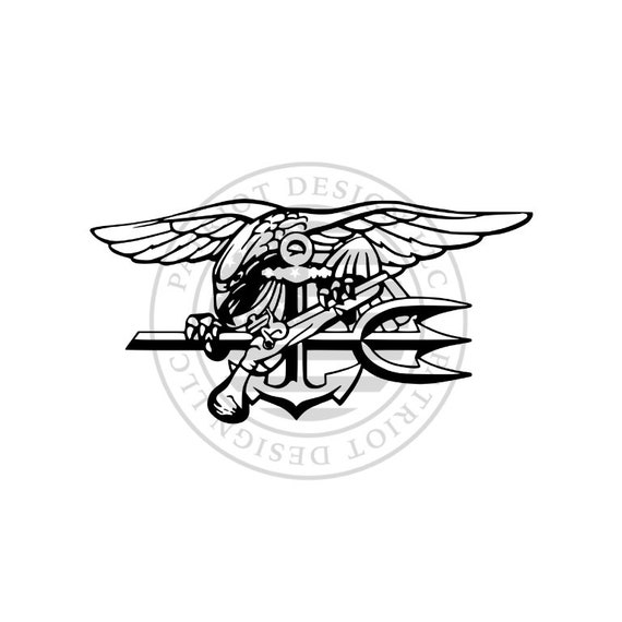 PD047 Navy Seal Trident Seal Emblem Navy Special | Etsy