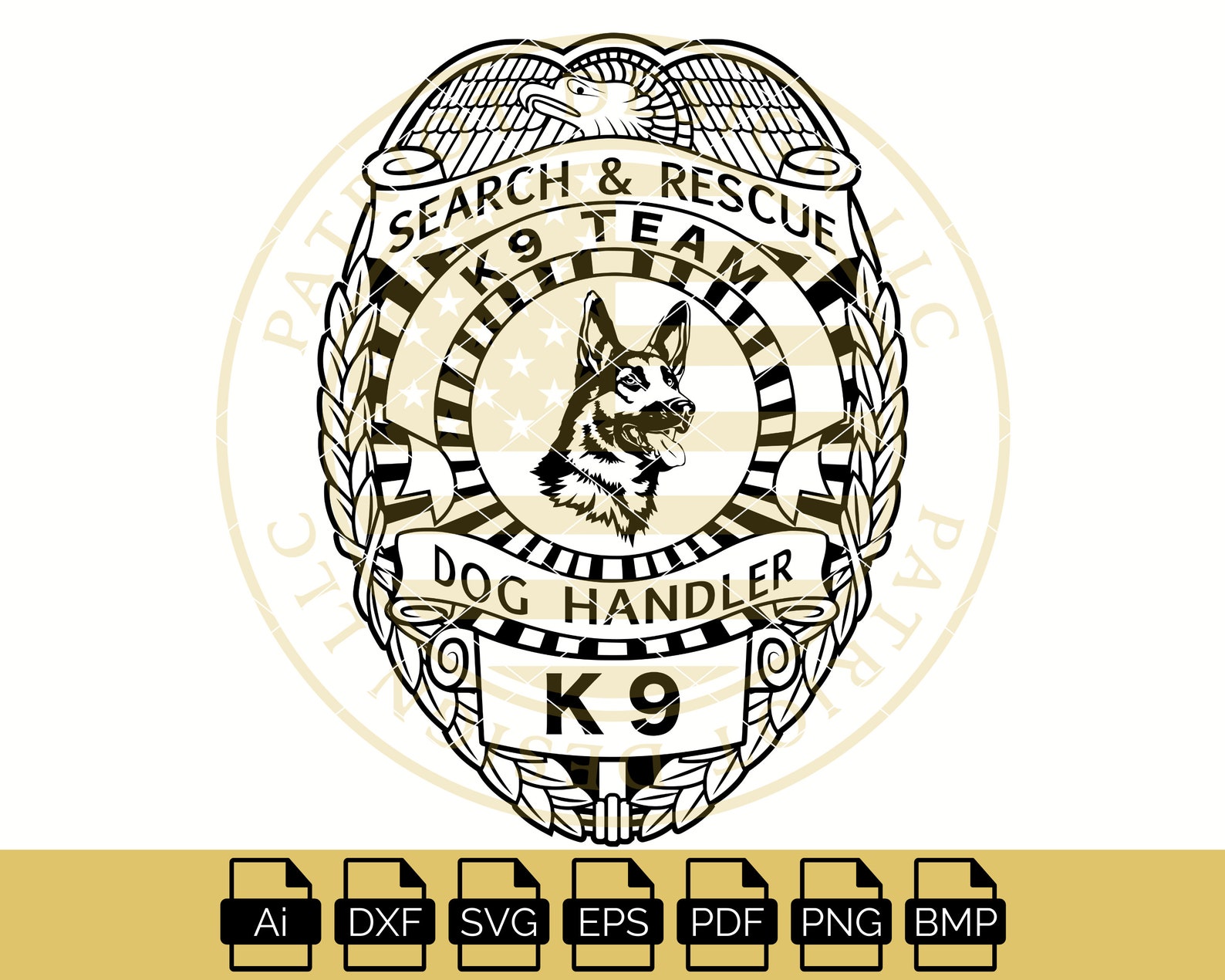 K9 Police Badge K9 Police File Police Badge Vector K9 | Etsy