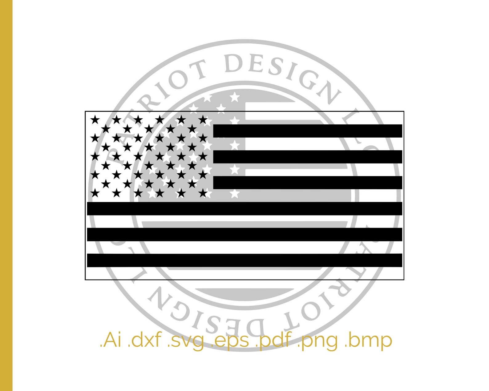 Inverted American Flag American Flag Vector CNC Flag | Etsy