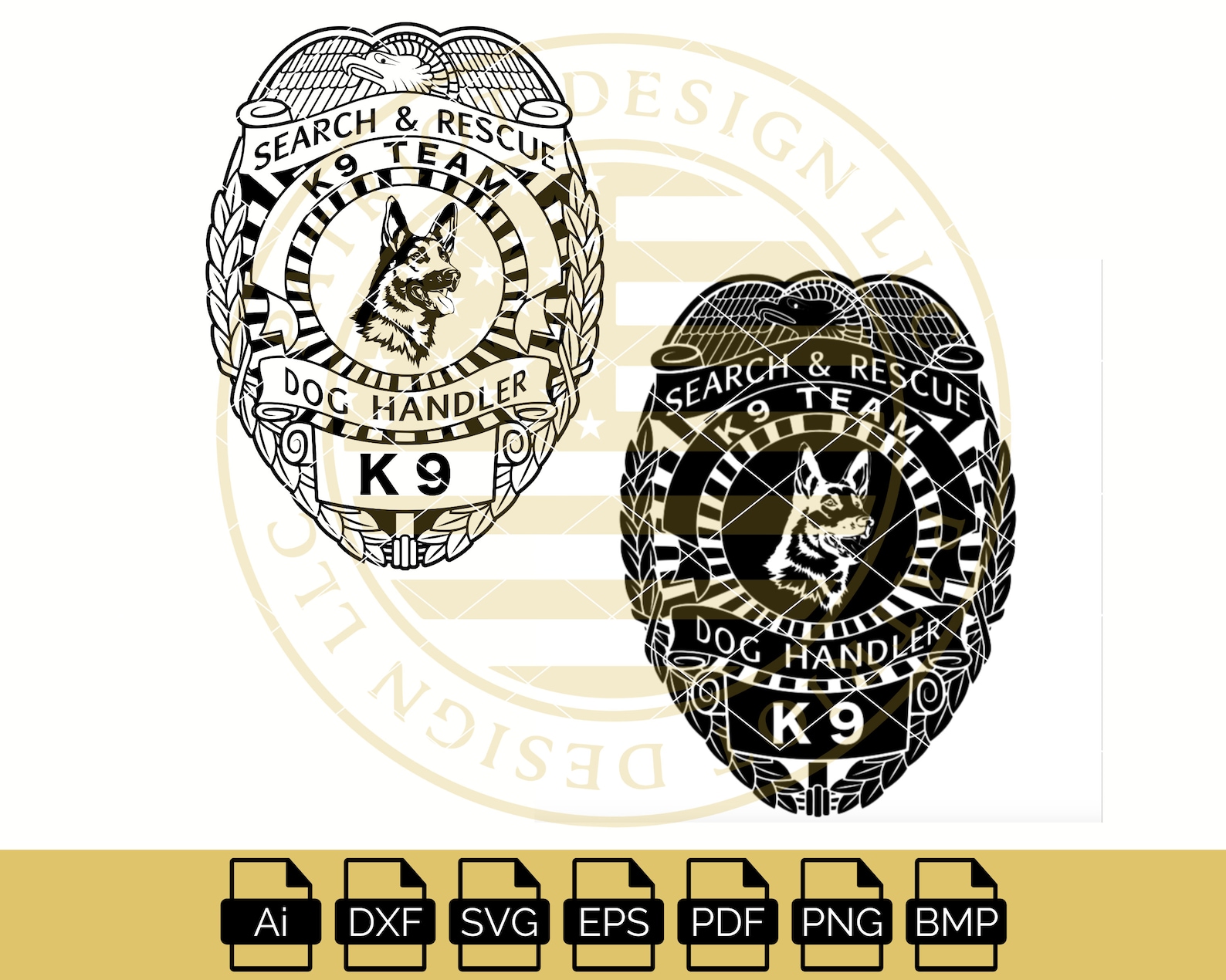 K9 Police Badge K9 Police File Police Badge Vector K9 | Etsy