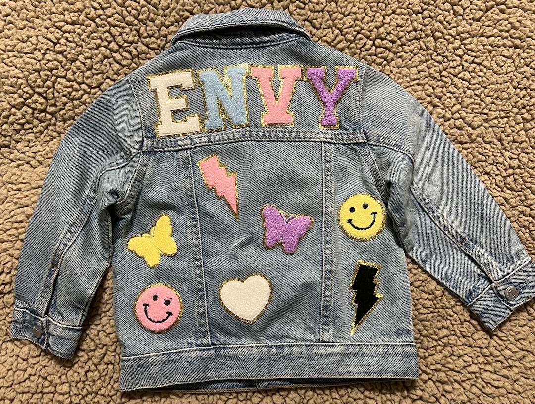 Custom Kids Jean Jacket Etsy