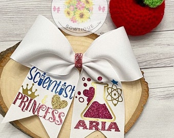 Scientist and Princess Cheer Bow/Back to School Bow
