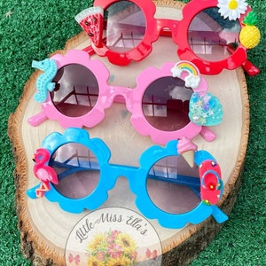 Summer Theme Personalized Sunglasses | Kids Sunglasses | Customized Sun Glasses | Custom Sunnies |  Kids Sunglasses | Name Sunglass