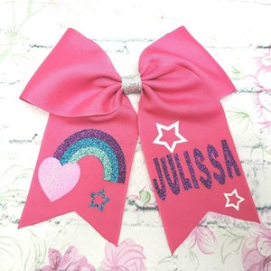 Rainbow Cheer Bow image 1