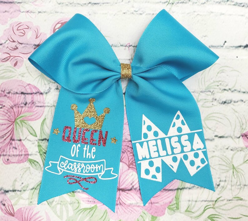 Queen of the Class Room Personalized School Bow