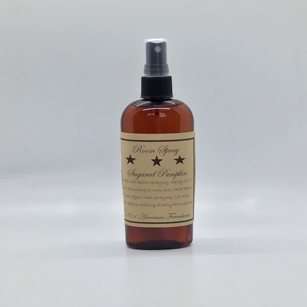 Sugared Pumpkin Highly Scented Farmhouse Style Room Spray 4oz