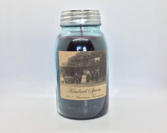 Kindred Spirit Highly Scented Candle/Ball Jar 32 oz/Paraffin Wax/Farmhouse Candle/Hand Poured Candle/Country Primitive Candle