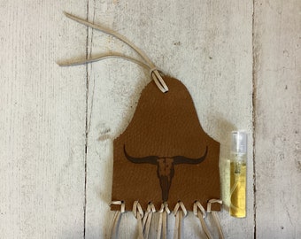 Rip Wheeler Hoch duftend Branded Leder Air Freshener/Auto Freshener/Badezimmer Freshener/SchrankErfrischer/Markenleder mit Fransen