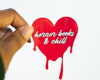 Horror Books and Chill Sticker: Halloween Vinyl Decal