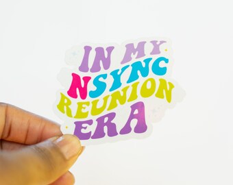NSYNC Reunion Era Vinyl Sticker: Water Resistant