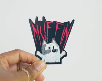 Muffin Sticker | Death Metal | Muffin Metal Sticker | Vinyl Sticker