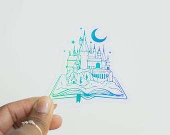 Holo Wizard School Sticker | Potter Sticker | Vinyl Sticker