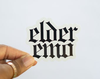 Elder Emo Vinyl Sticker