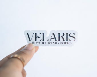 Starry Velaris Sticker: Holographic ACOTAR Vinyl Decal
