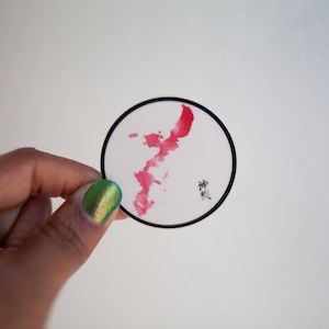 Okinawa Sticker | Okinawa Japan Sticker | Japan Sticker | Okinawa Watercolor| Watercolor Sticker | Vinyl Sticker