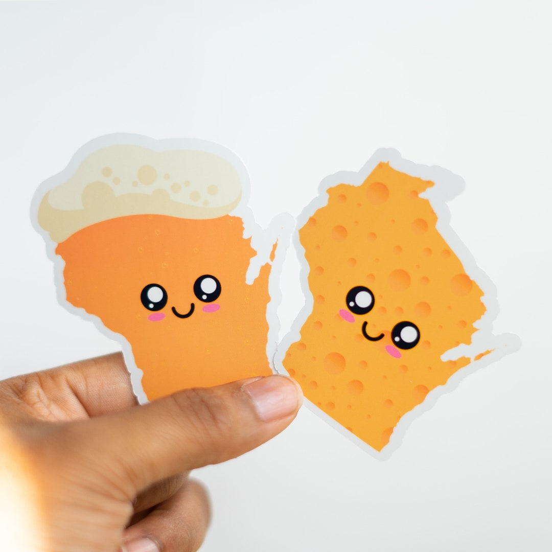 Wisconsin Cheese Beer Sticker | Wisconsin Cheese | Wisconsin Beer ...