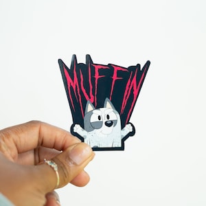 Muffin Bluey Vinyl Sticker