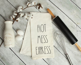Hot Mess Express Tea Towel | Kitchen Towel