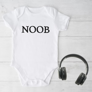 Noob Gamer Baby Bodysuit: Nerdy RPG Gift