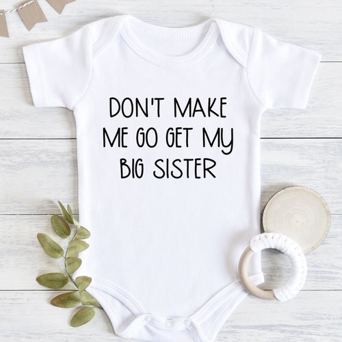 Baby Vests Bodysuits Baby Grows Don't Make Me Call My Brother Cotton Unisex 